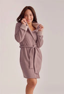 Fleurt Cosy Long Hooded Dressing Gown