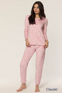 Pyjama Motif Cœur Encolure en Rond - Claudel