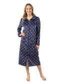 Dressing gown with zipper and pocket