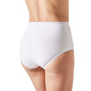 White cotton high-waisted panties