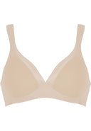 Wire-free bra with cups