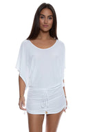 Couvre Maillot South Beach - Luli Fama White