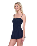 Maillot une piece strapless avec jupette - Gottex