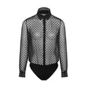 Blouse body manche longue dentelle - Louisa Bracq