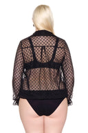 Blouse body manche longue dentelle - Louisa Bracq