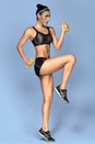 Momentum Black Sports Bra